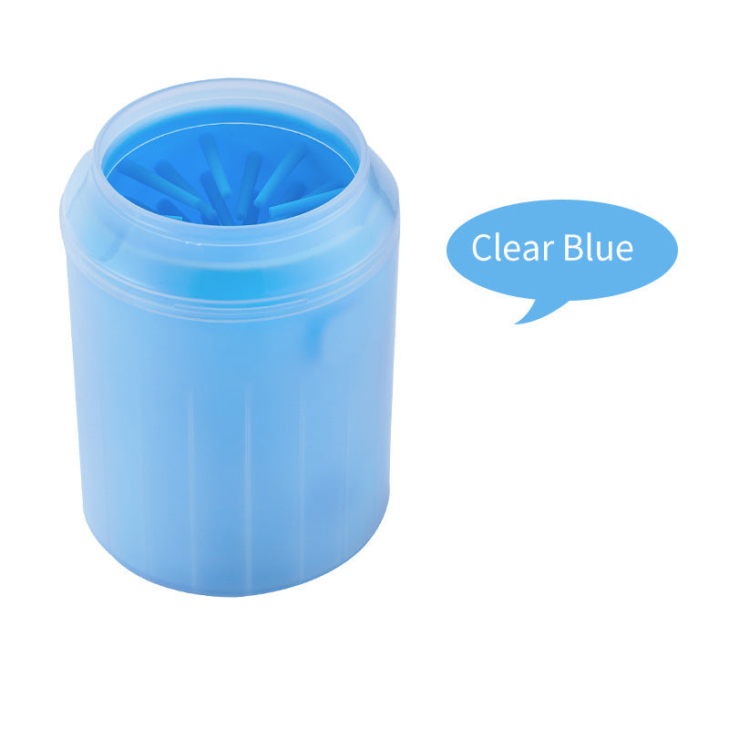 Pet Foot Wash Cup for Dogs - Cleaning Tool and Brush